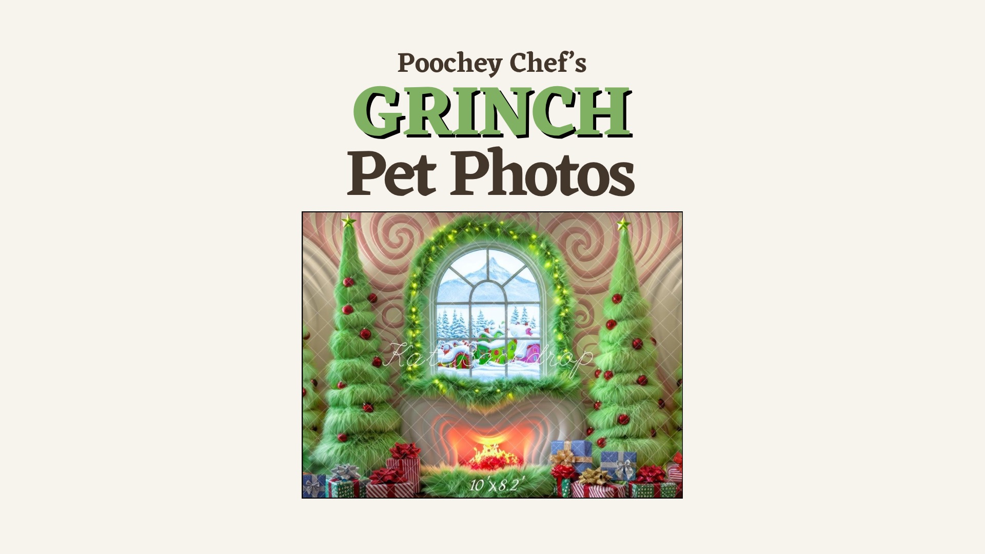 Grinch Pet Photos at Poochey Chef!