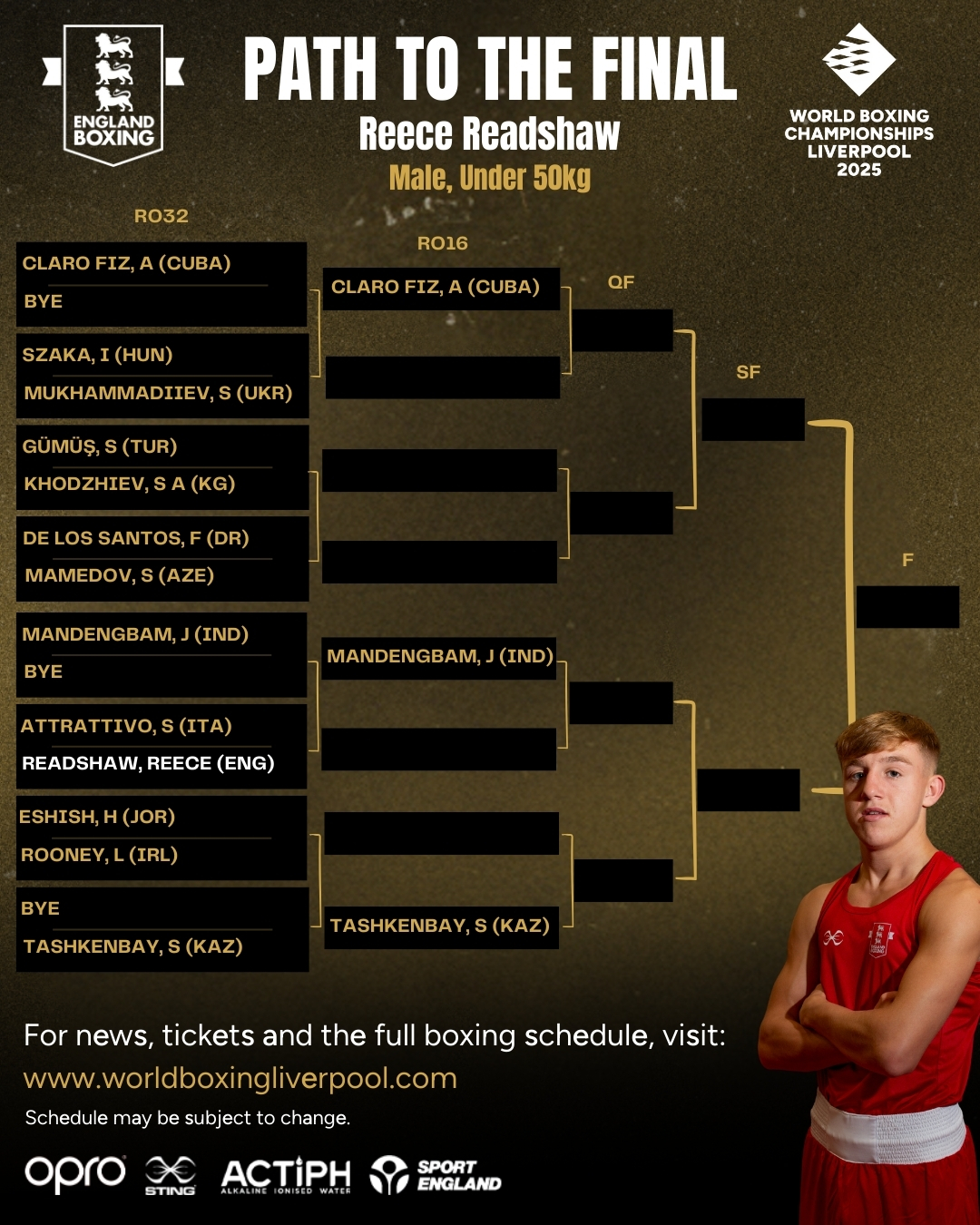 England Boxing - ⏳ Just three hours until Reece Readshaw... | Facebook