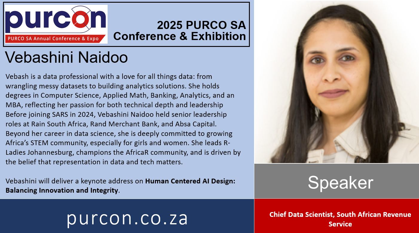 PURCO - PURCO SA is thrilled to announce that Vebashini Naidoo, Chief ...