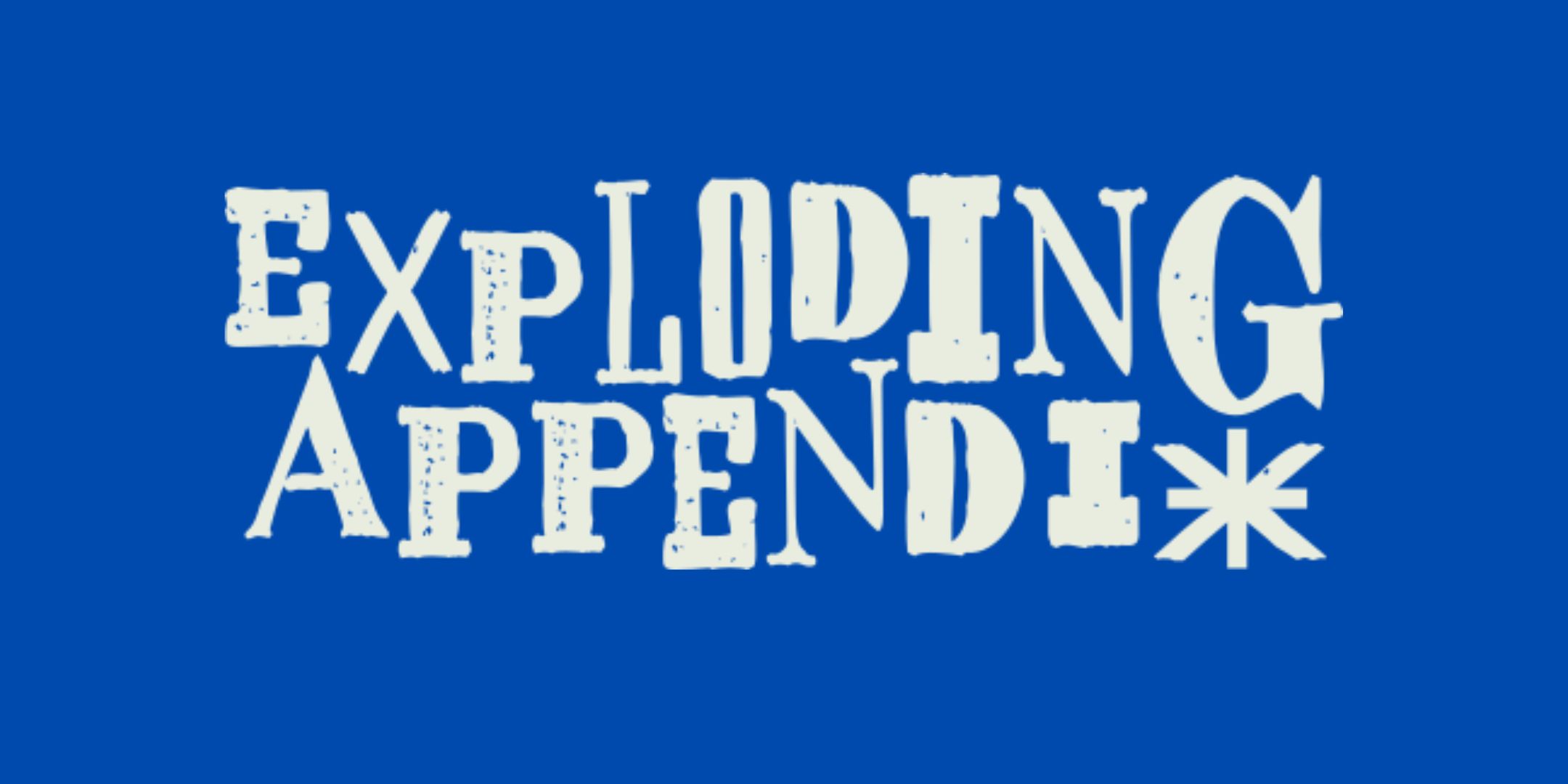 Exploding Appendix added a new photo. - Exploding Appendix