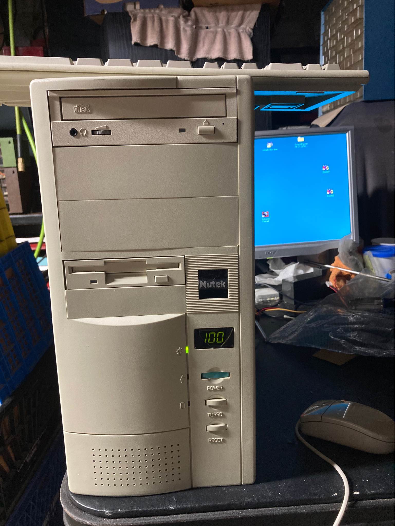 Vintage retro computer 486 DX4–100 vlb. Hercules Terminator 64 video ...