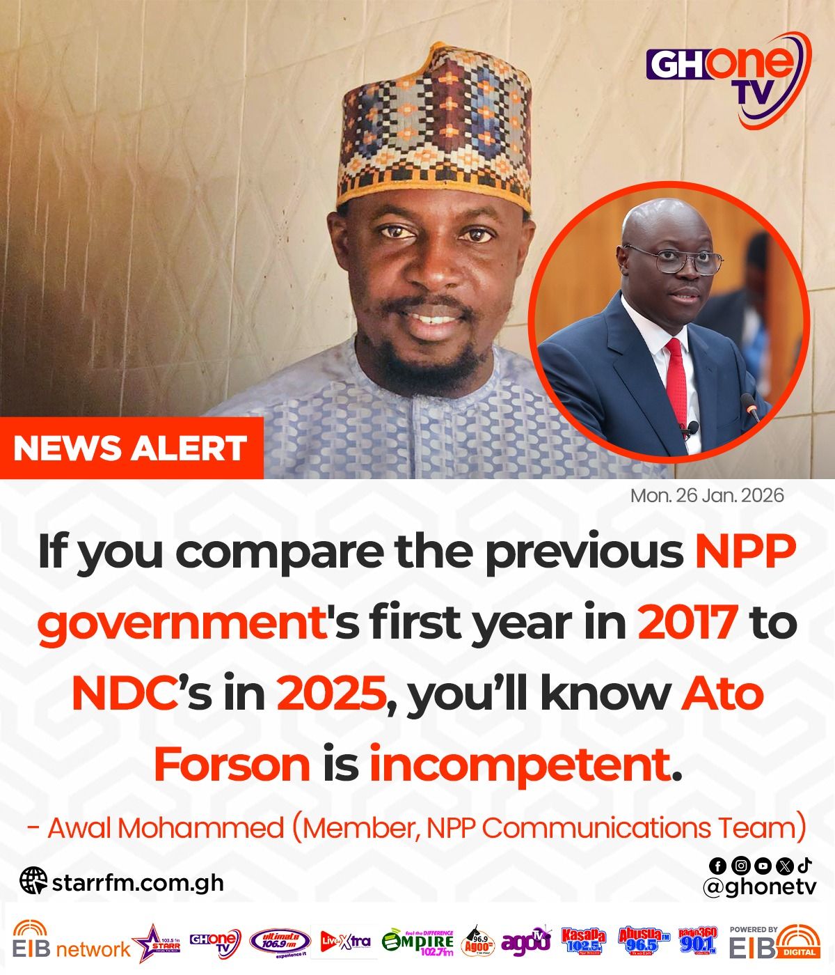 GHOne TV - If you compare the previous NPP government's... | Facebook