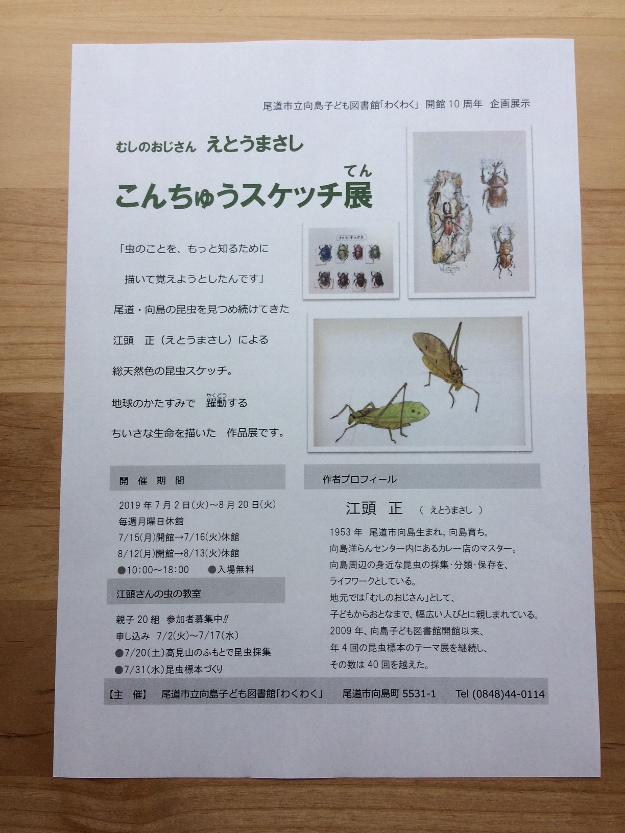 学術標本】種名ニホンジカ　胎児（♂）　エタノール浸漬標本　頭胴長約１３０ｍｍ 虫のおじさん 江頭正さんが 昆虫標本の展示替えにやってきました