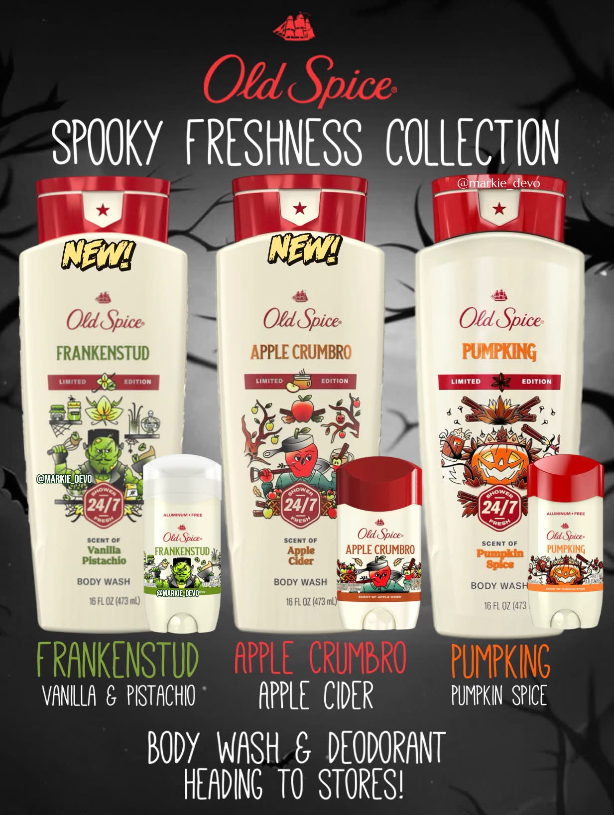 It's Frankenstud for me!🧌😄 Old Spice Spooky Freshness Collection