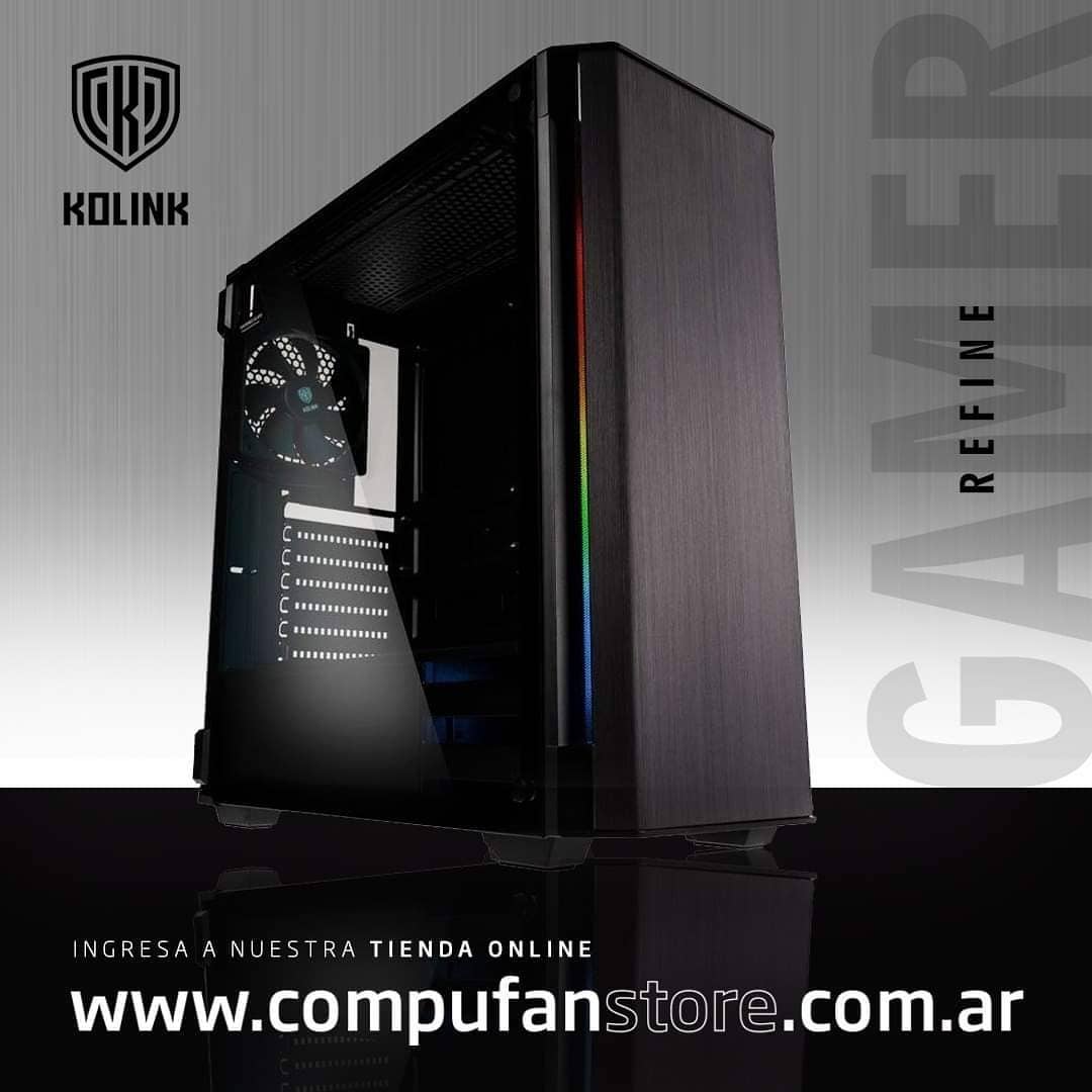 Compufanstore - Gabinete Pc Kolink Refine Rgb 1 Cooler 120 ...
