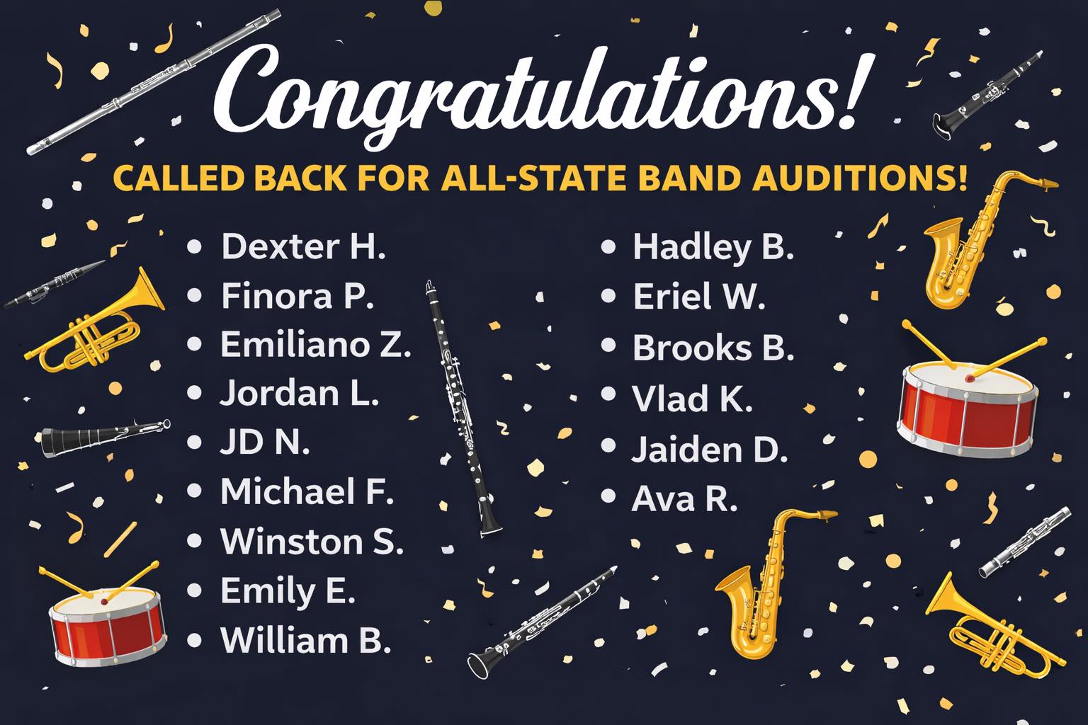 Hillcrest Middle... - Hillcrest Middle School Wildcat Band
