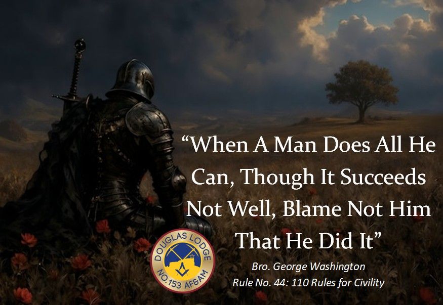 Douglas - We all have failings and failures. What makes men better is ...