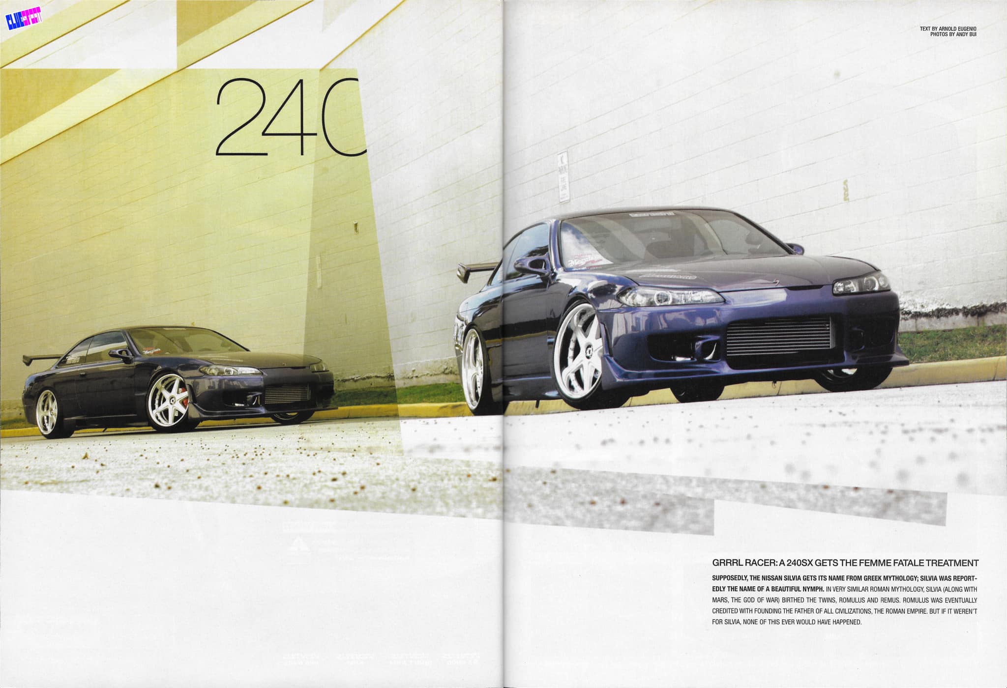 Nissan 240SX S14 with an R33 Skyline front and rear end swap