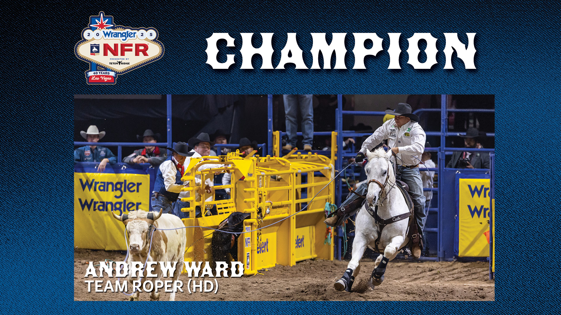 Official - WORLD CHAMPION! Andrew Ward claims the 2025 Team Roping (HD ...