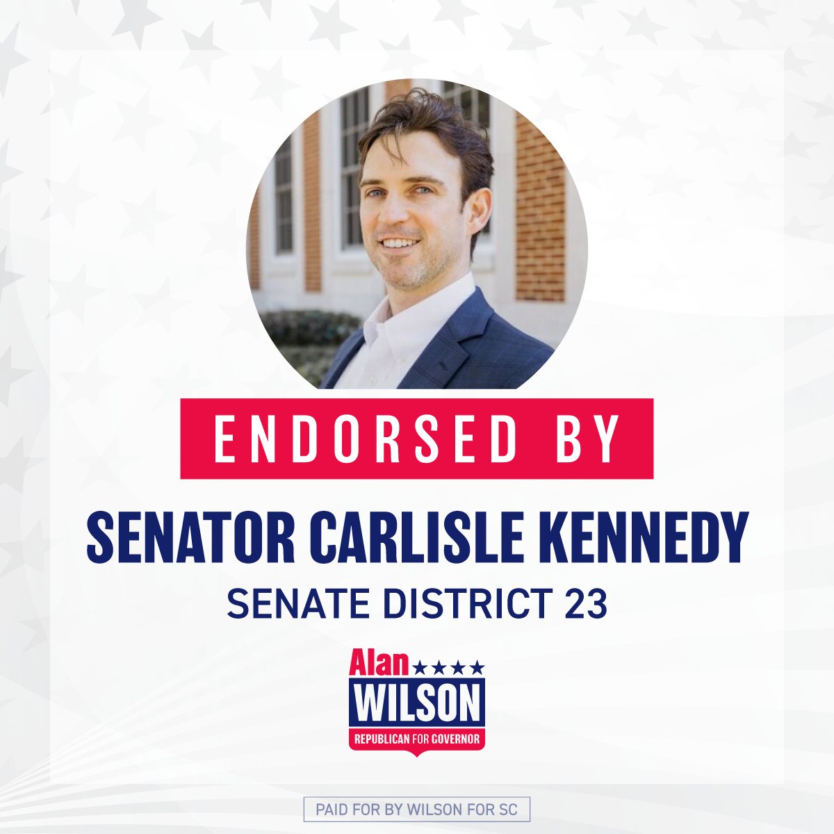 Alan Wilson - Proud to earn the endorsement of Senator... | Facebook