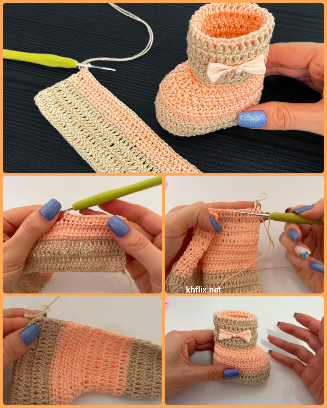 🧶 How to Crochet Baby Booty Shoes in... - Best Crochet DIYs | Facebook