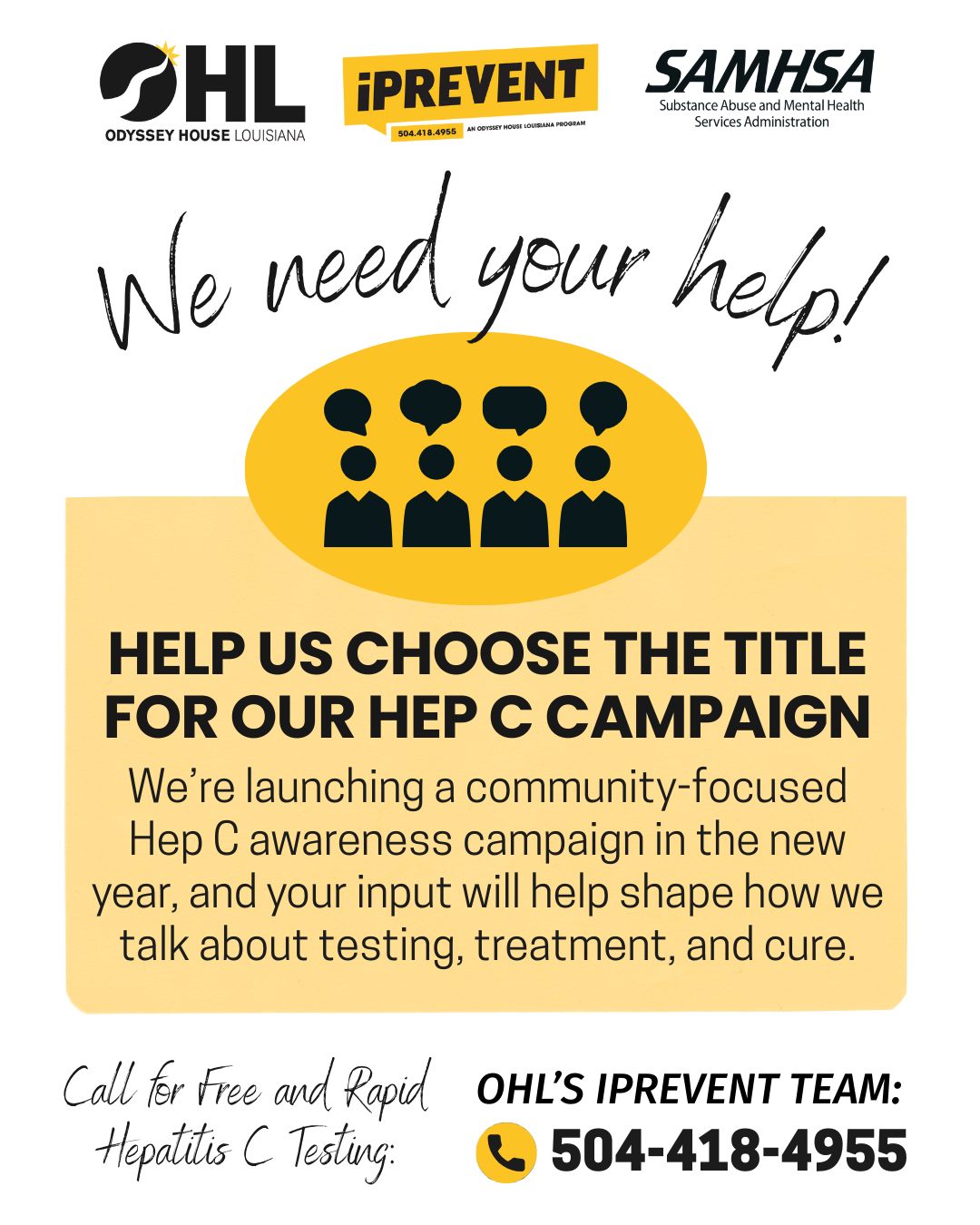 Odyssey - Help Us Choose a Name for Our Hep C Campaign! We’re launching ...