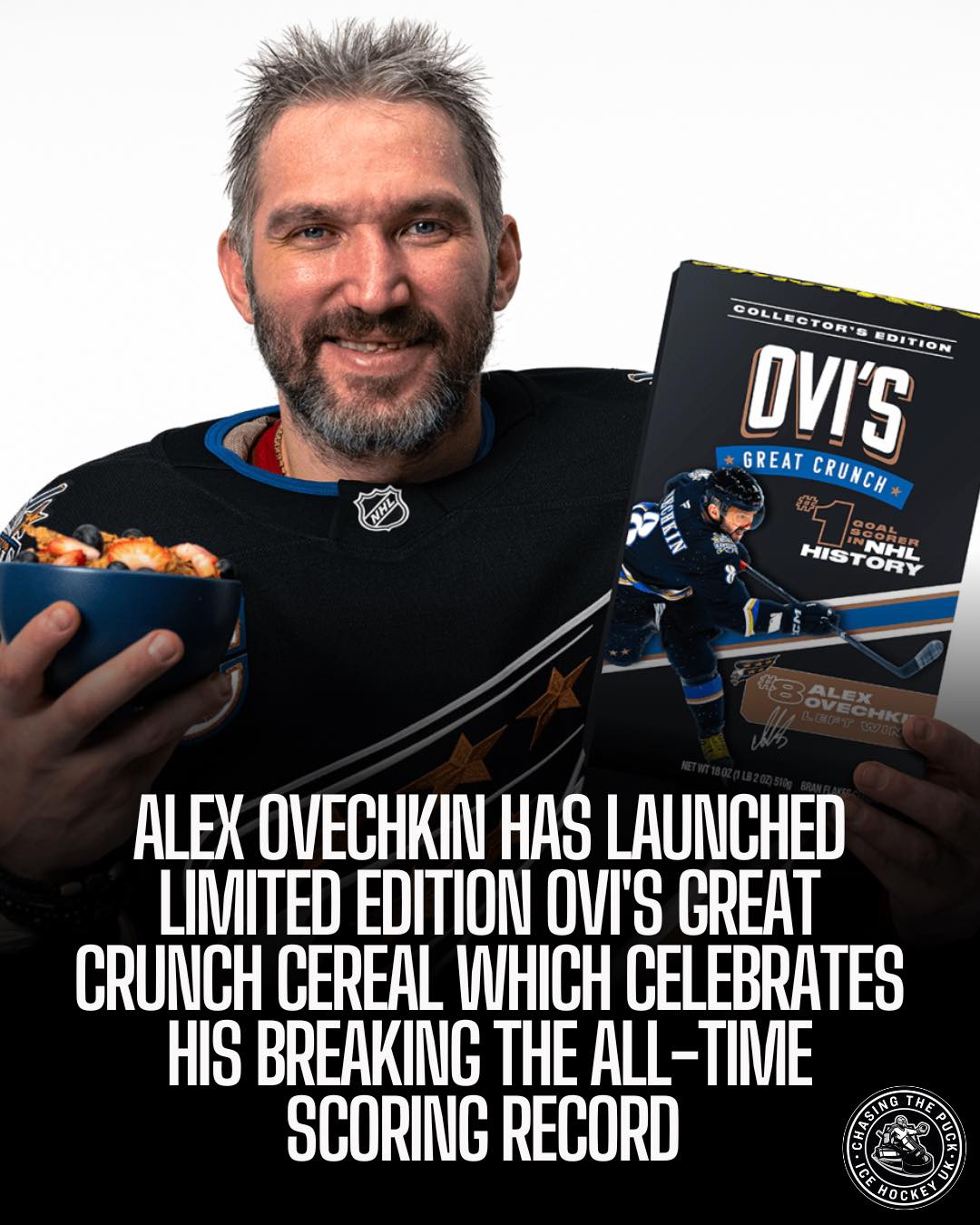 Washington Capitals Captain Alex Ovechkin and Giant Food are