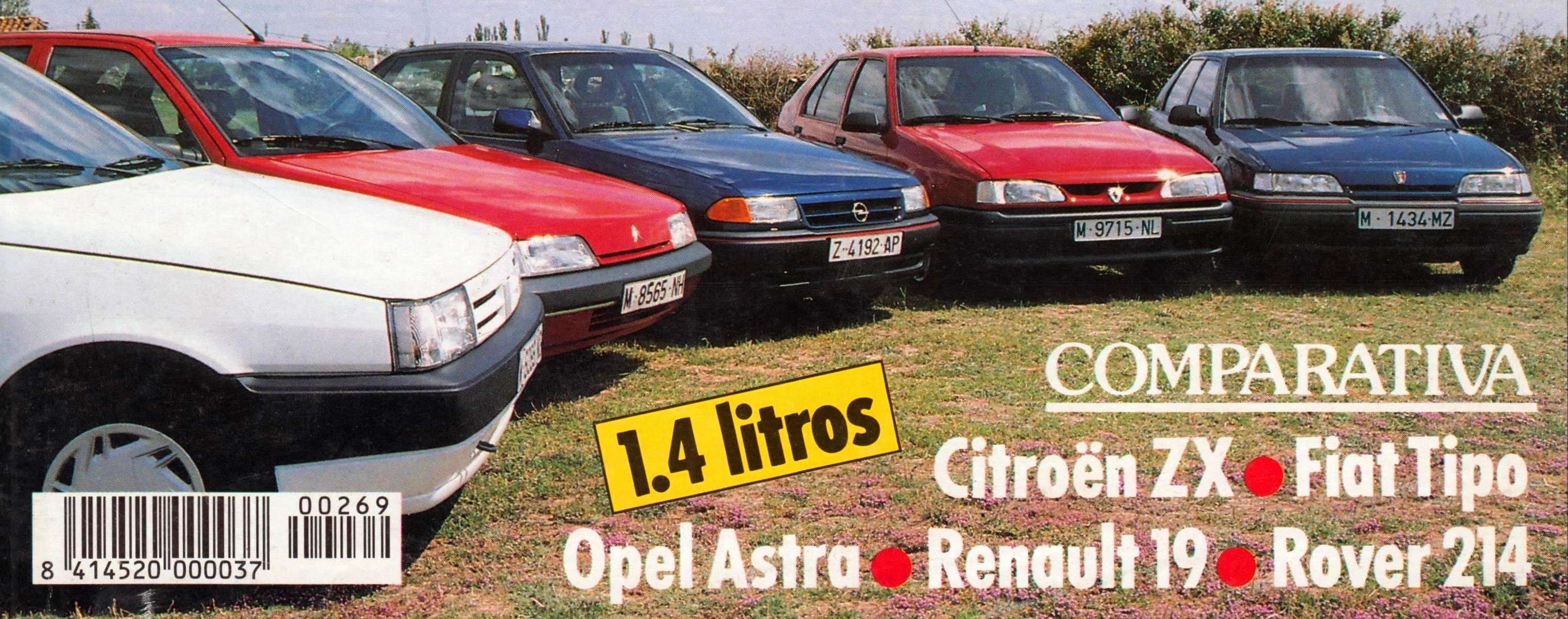 Fiat Tipo 1.4 SX Auto mecanica (August 1992), comparative test