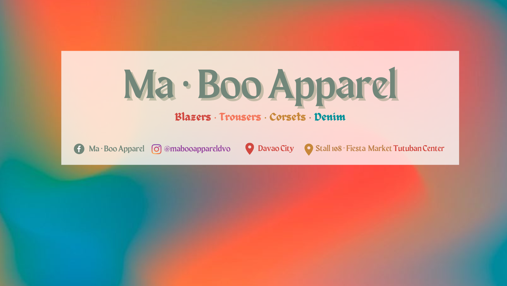 Ma · Boo Apparel