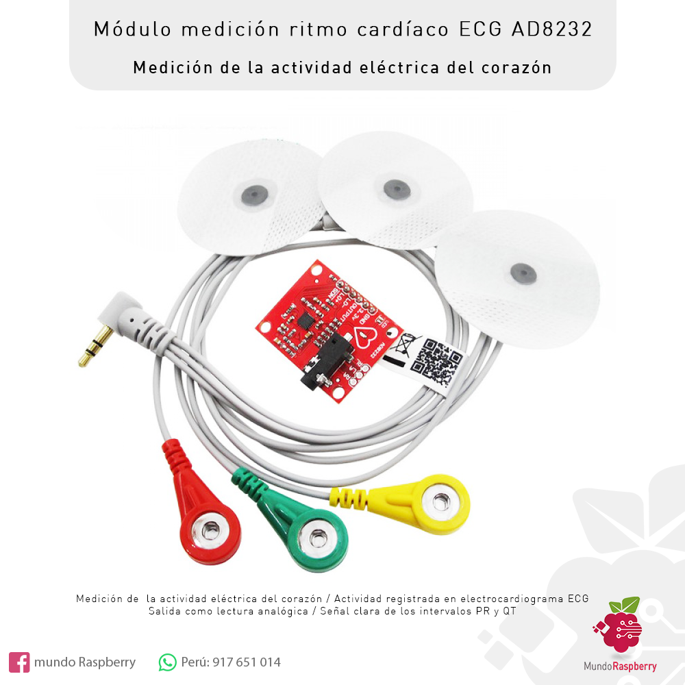 Mundo Raspberry - [ Módulo monitor de Ritmo Cardíaco ECG -... | Facebook
