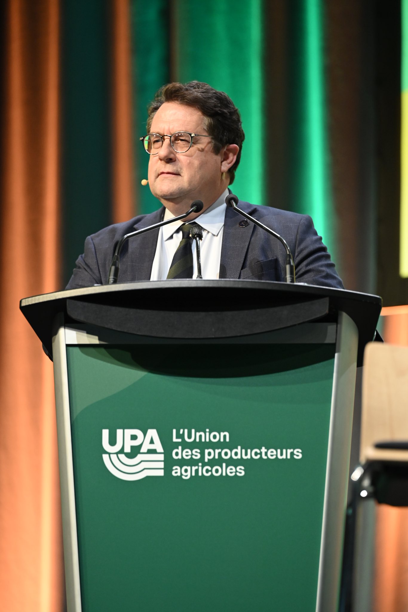 Ce matin, au congrès annuel de L'Union des producteurs agricoles - UPA ...