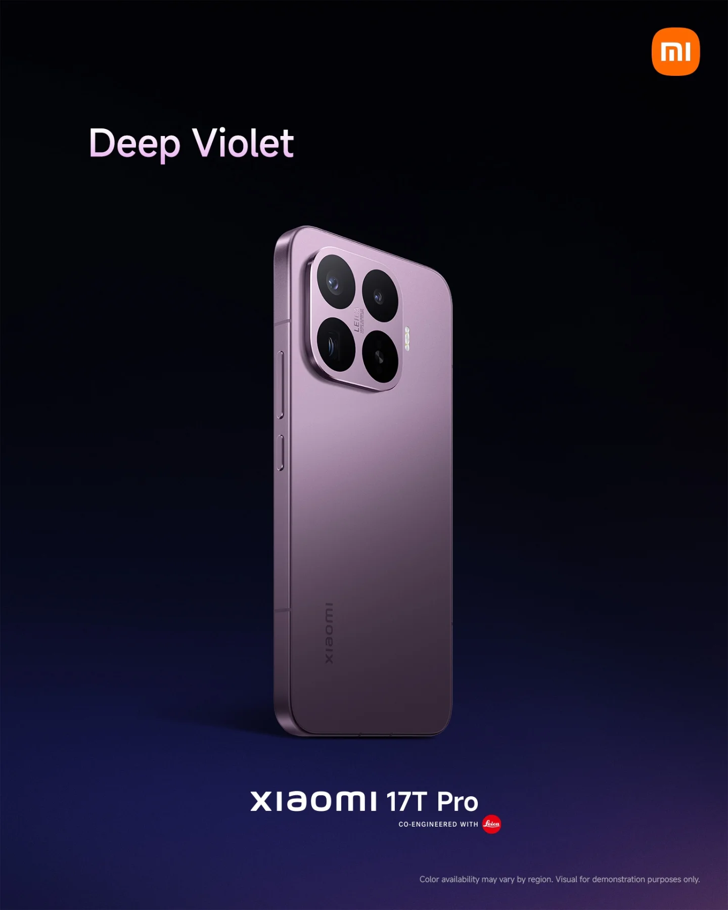 Xiaomi17TPro arrives in three all-new signature colors. Deep Blue