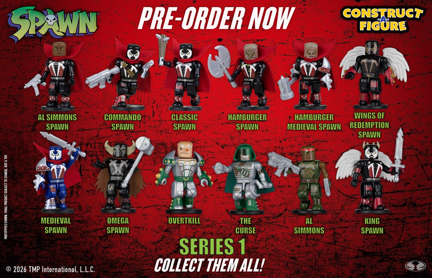 Spawn Construct-a-Figure Series 1 blind bags are available for pre 