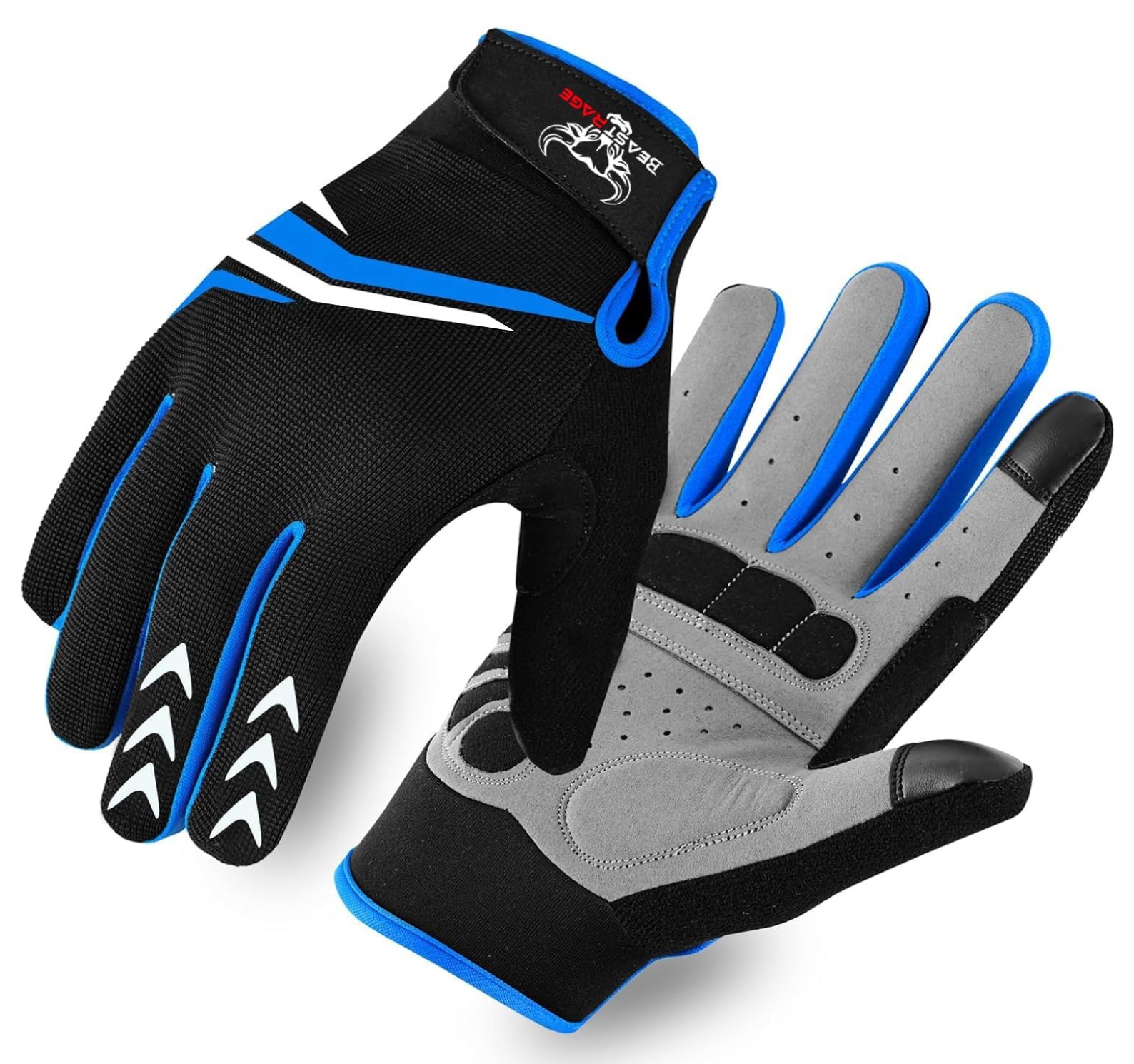 Guanti Unisex Full Finger Traspiranti Con Compatibilit&agrave; Touchscreen - Per Bici, Moto, Outdoor