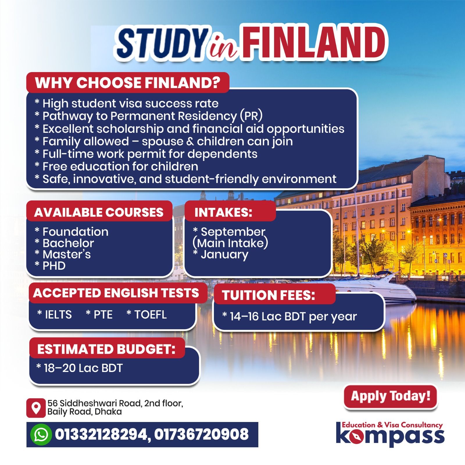 Kompass - 🇫🇮 Study in Finland Why Choose Finland? 🎓 High student visa ...