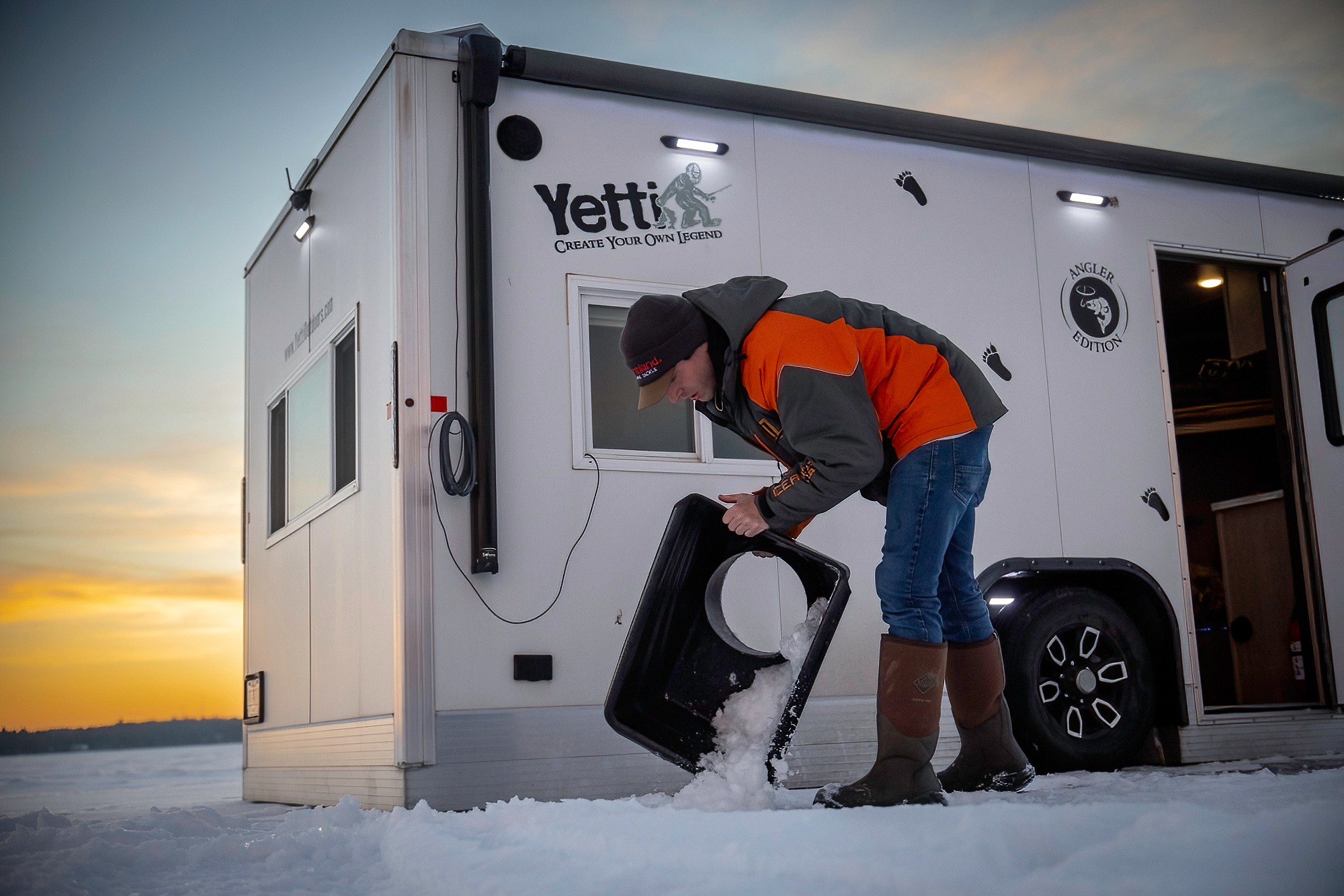 Catch - Keep the slush where it belongs — not all over your fish house ...