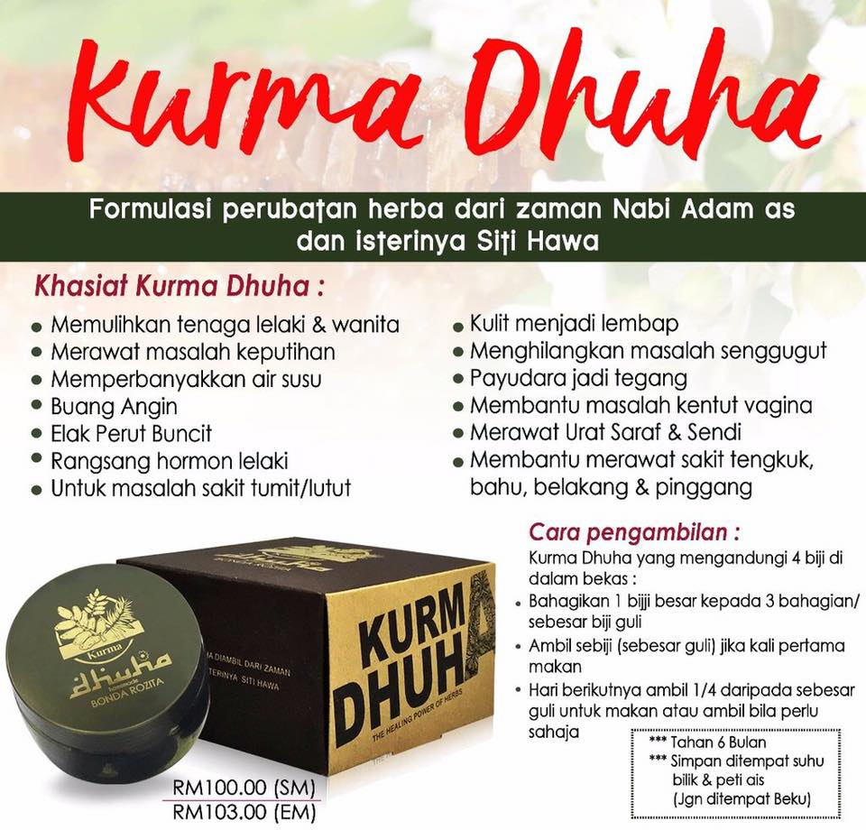 Ramai Tanya Boleh Tak Kurma Dhuha Noor Jamu Ratu Malaya Facebook