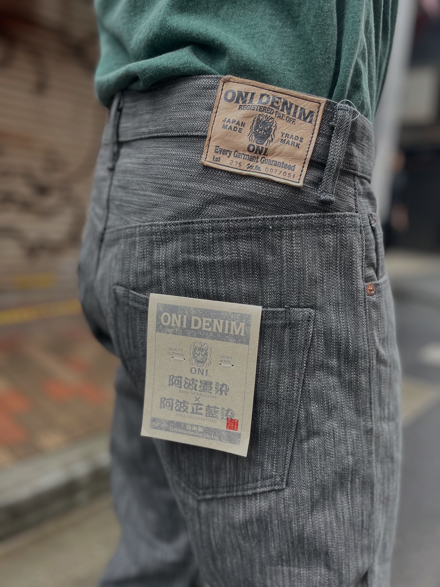ONI DENIM 鬼デニム 阿波墨染×阿波正藍染 Regular Straight limited 