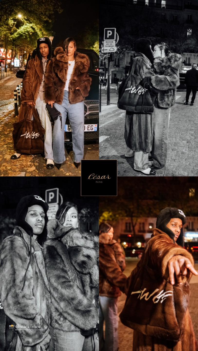 Queen - Rih and Rocky in Paris last night ️‍🔥 | Facebook
