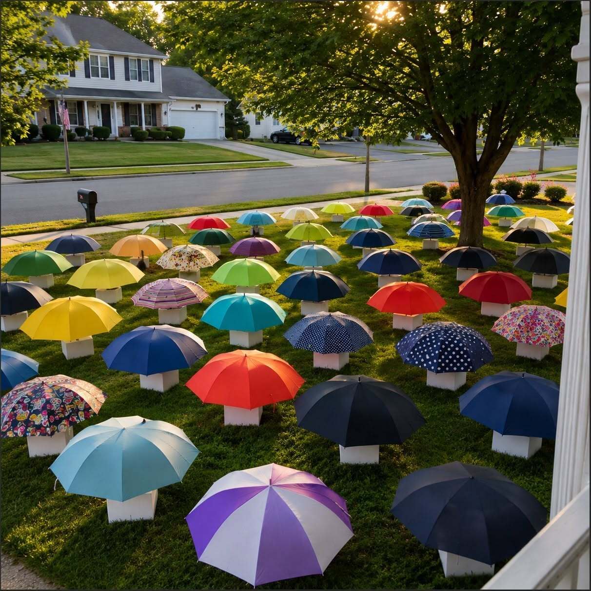 My son gave his umbrella to a pregnant stranger in the rain—the