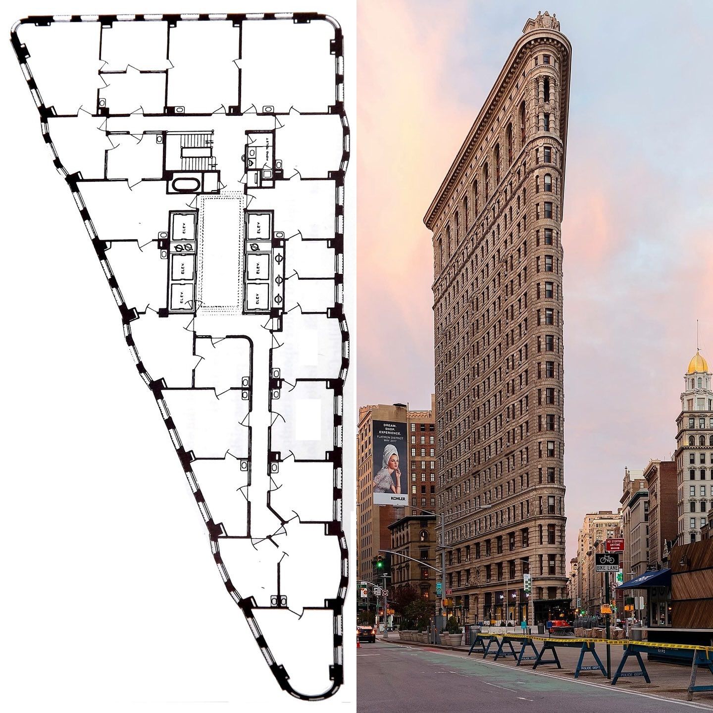 TECNOHAUS - 🏙️ El Edificio Flatiron de Nueva York, diseñado por el ...
