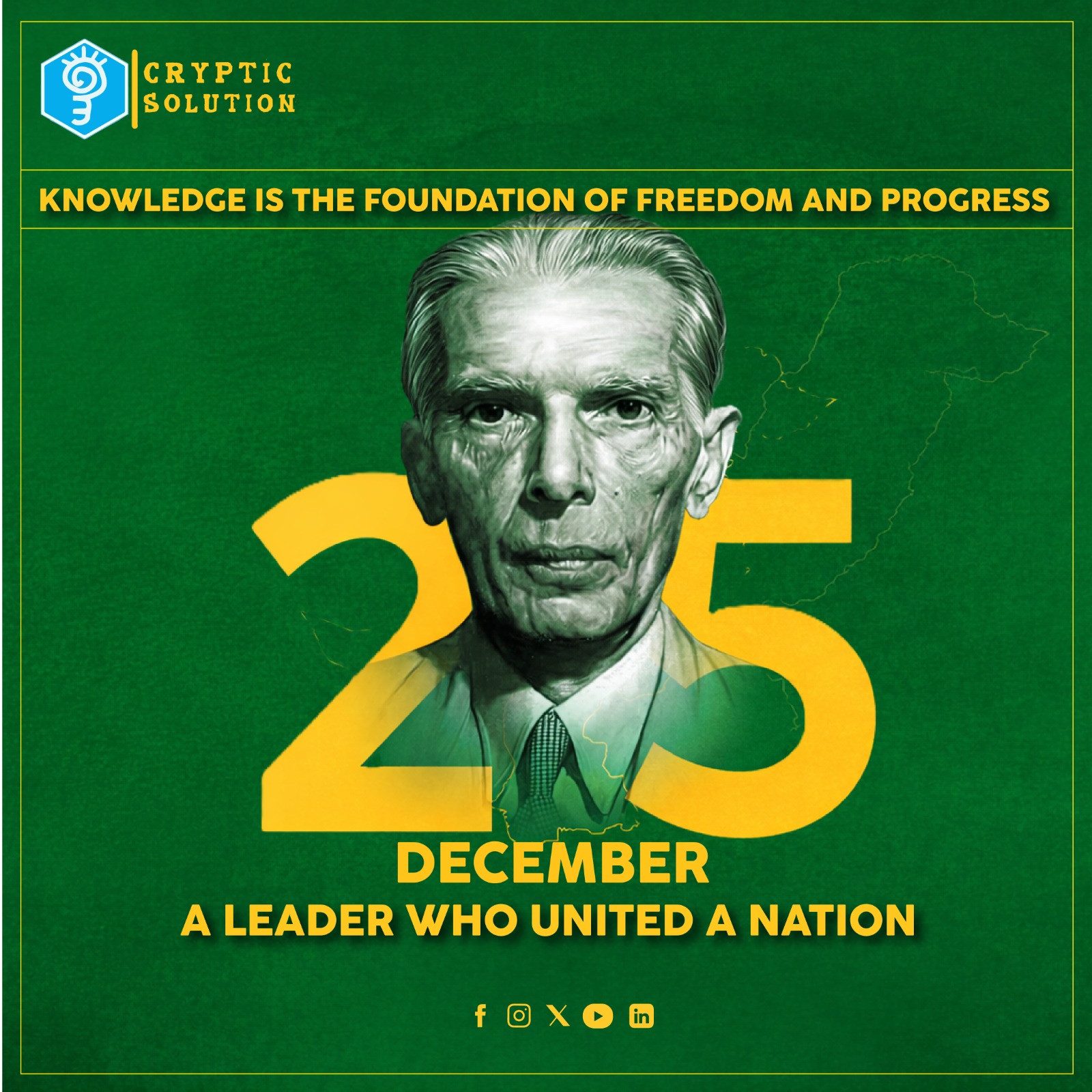 Cryptic - 25th December — Remembering Quaid-e-Azam Muhammad Ali Jinnah ...