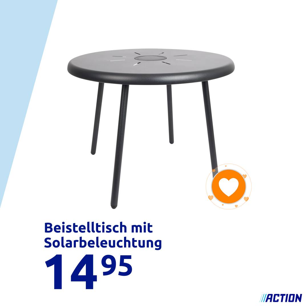 Tisch UND stilvolle Beleuchtung in einem, was will man mehr? 🌙✨ Hol ihn dir jetzt im Laden: https://go.action.com/VW