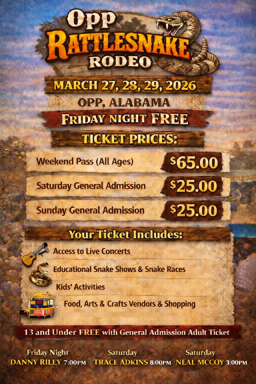 🐍🎶 65th Annual Opp Rattlesnake... - The Opp Rattlesnake Rodeo | Facebook