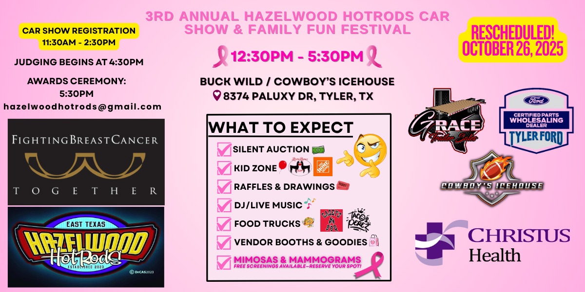 3rd annual doods for boobs Car Show Fundraiser!!