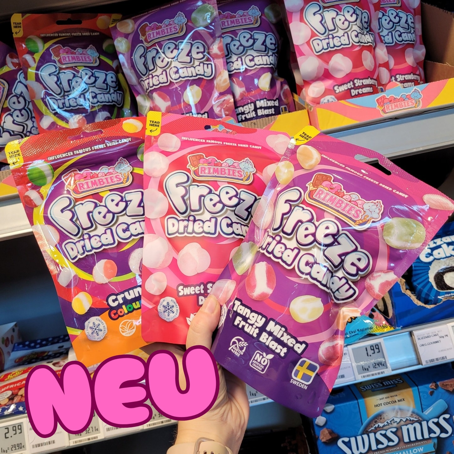 REWE - 🍬 ️ NEU bei uns: Freeze Dried Candy von Rimbies! ️🍬 Knusprig ...