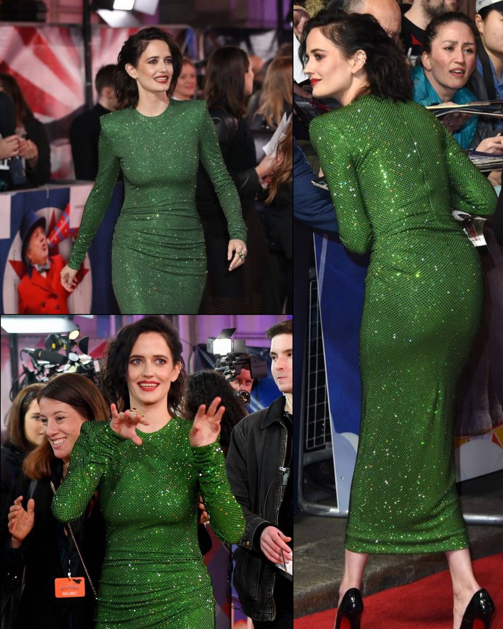 eva green dumbo dress at the UK premiere of Disney's Dumbo, where she wore a vintage Jean Paul Gaultier bridal set