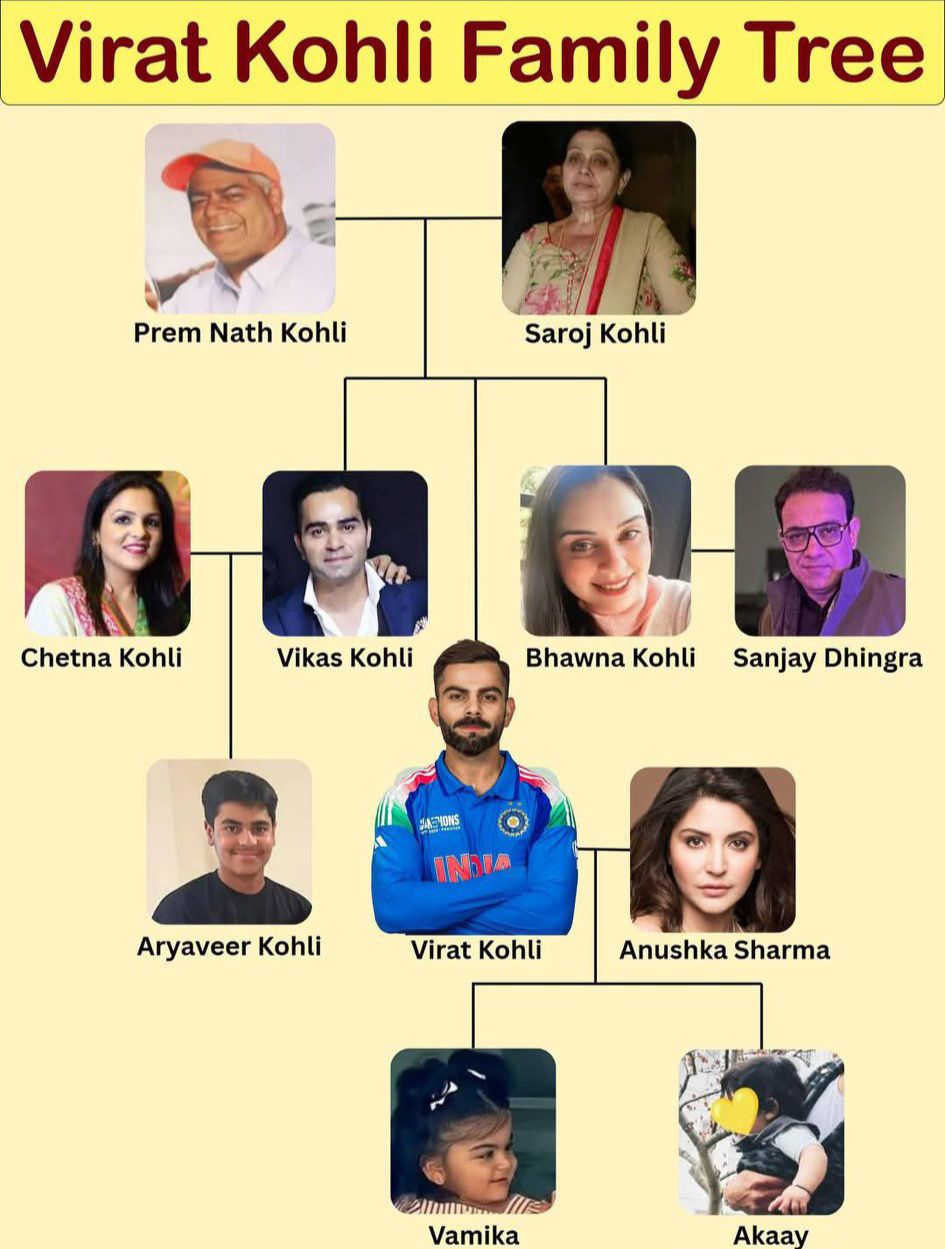 South - Virat Kohli Family Tree – The Roots Behind the Run Machine ...