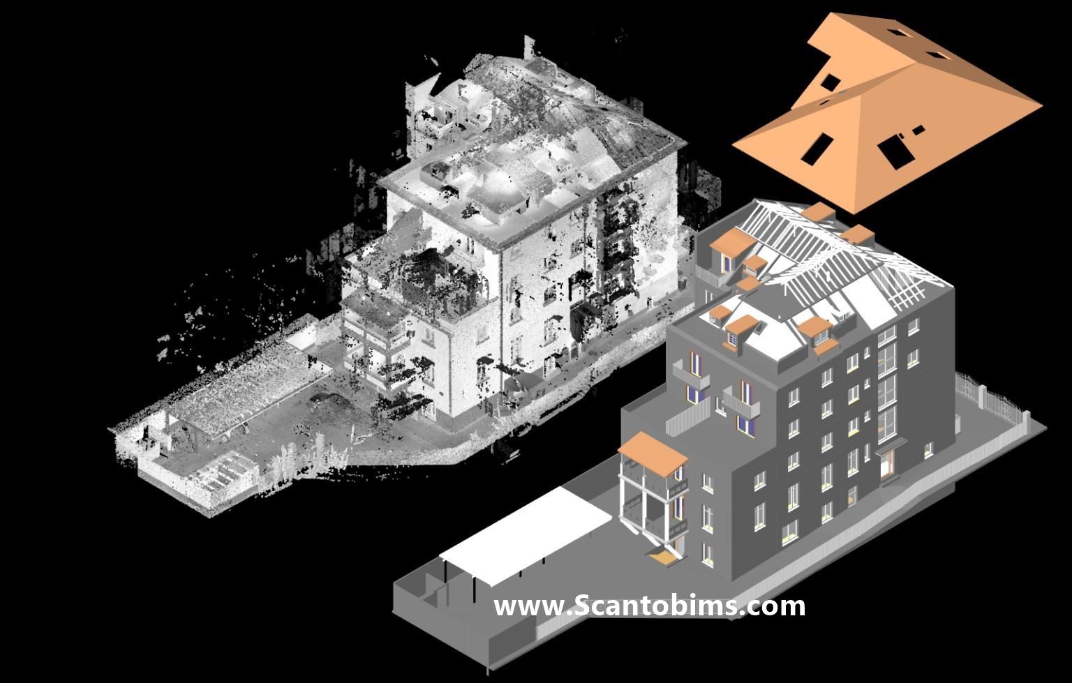 3D Laser Scanning / Point Cloud Processing | Scan to Bim Process #Revit ...
