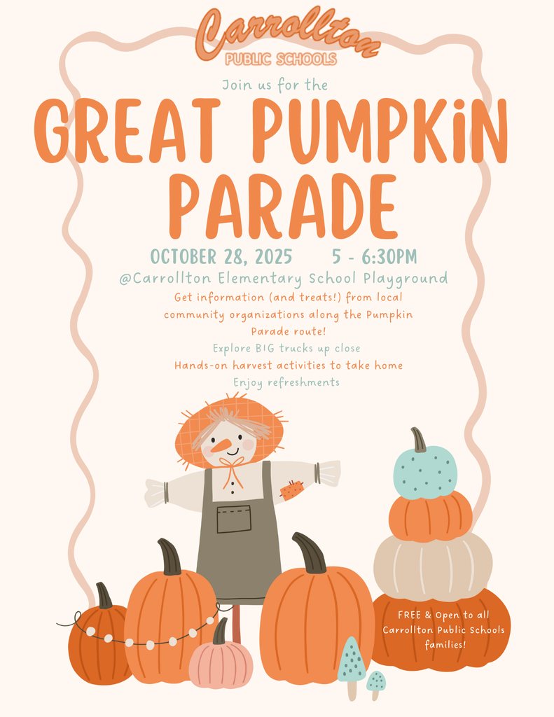 Carrollton - Join us for the Great Pumpkin Parade! Carrollton families ...