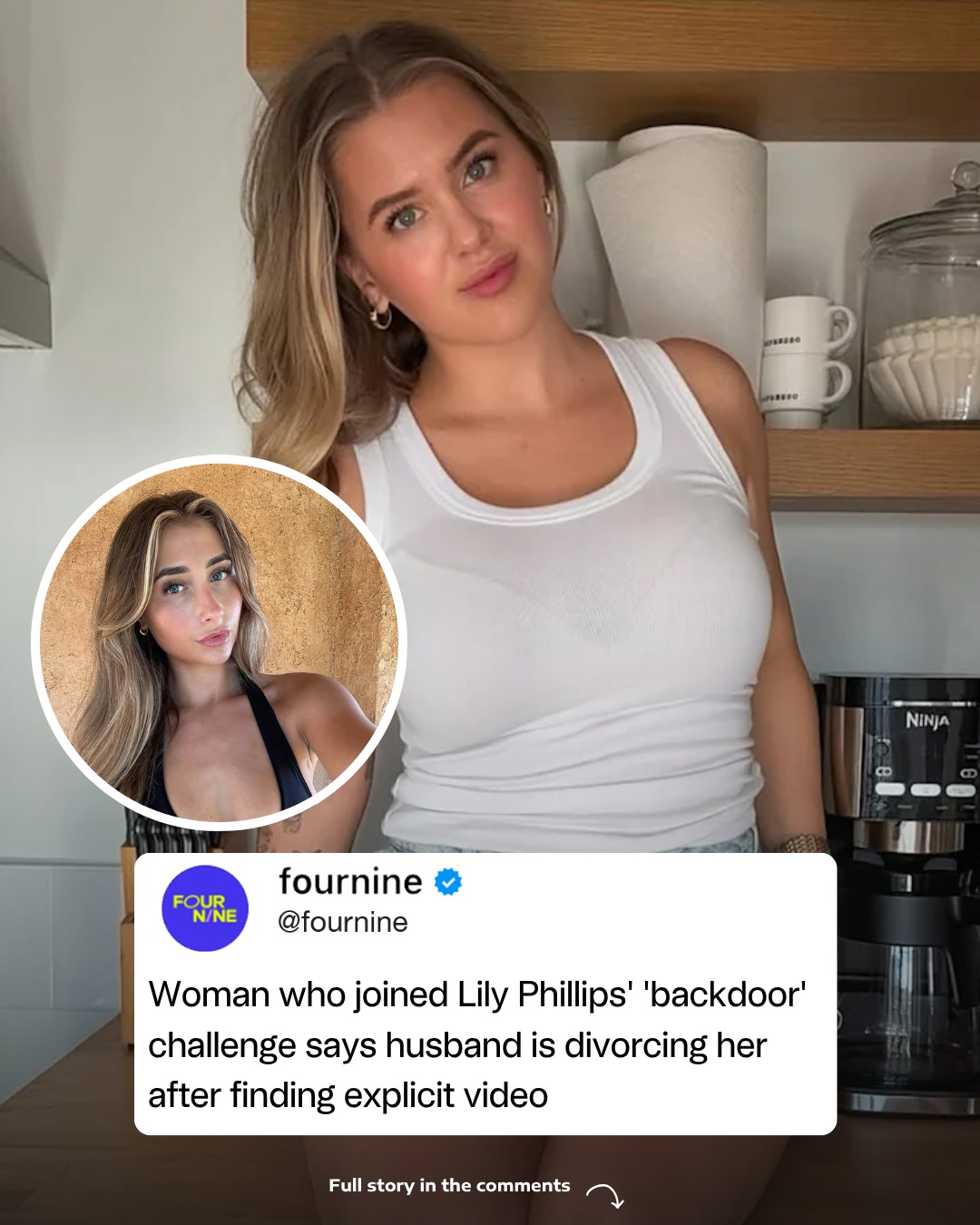 A woman who took part in Lily Phillips backdoor challenge has  