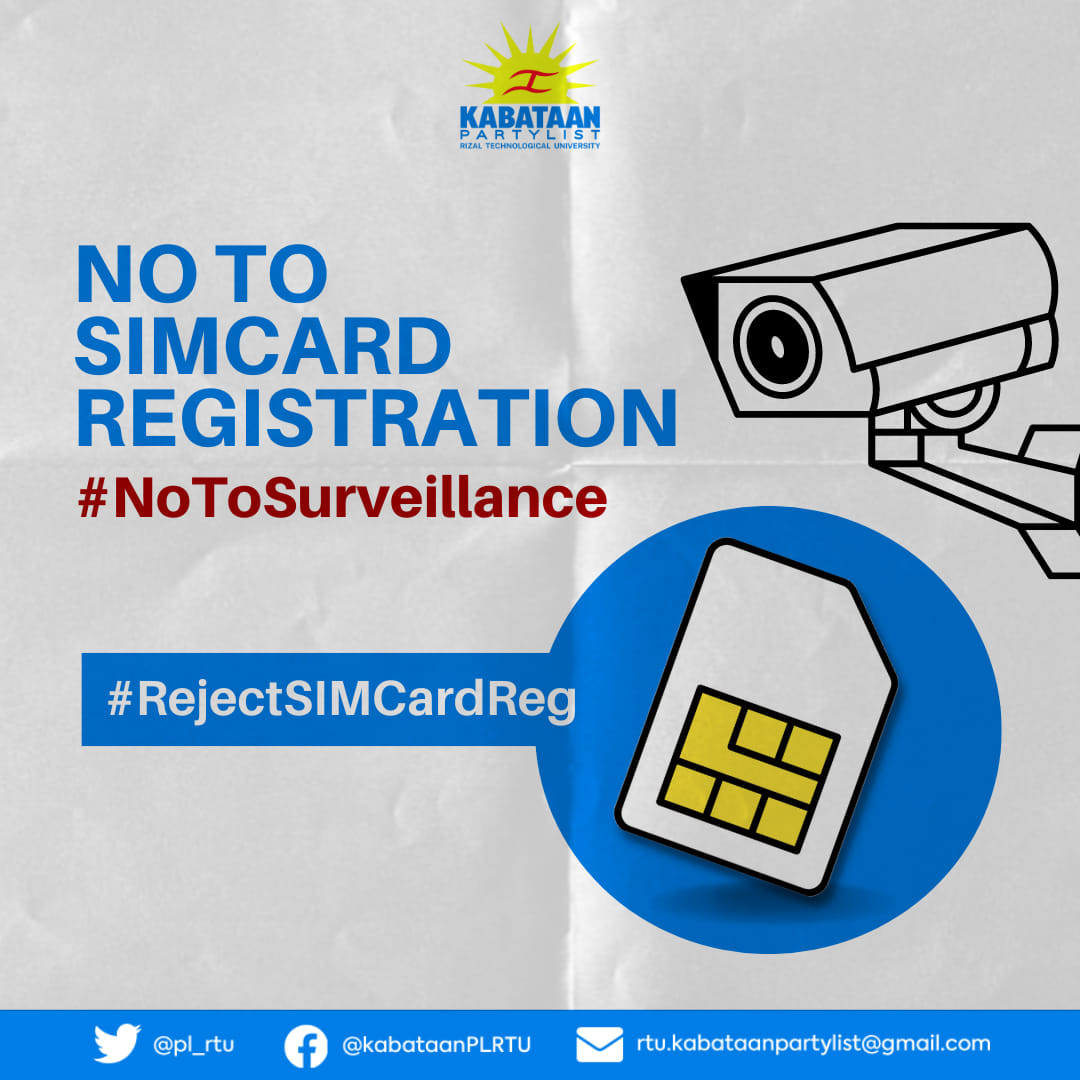 Kabataan Partylist - RTU Mandaluyong - Mapanupil na SIM card ...