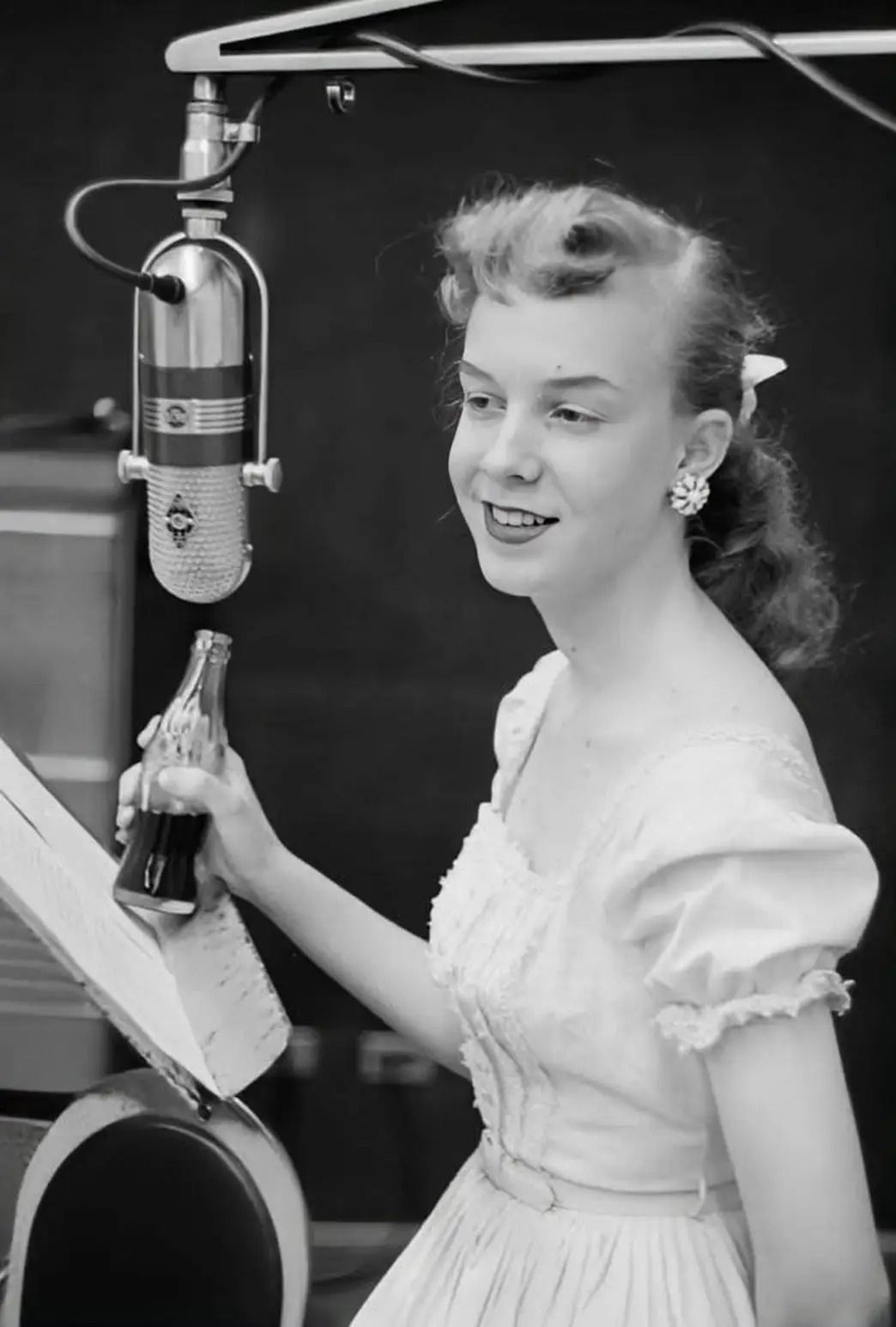 Jim - Rockin' gal Janis Martin in the studio. This might well be