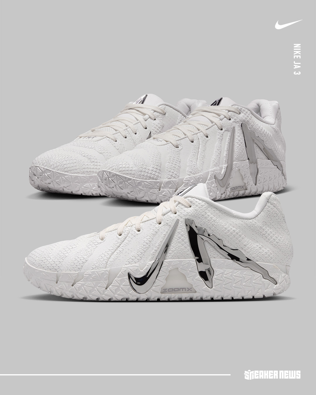 The Nike JA 3 introduces the White Label collection, an ultra