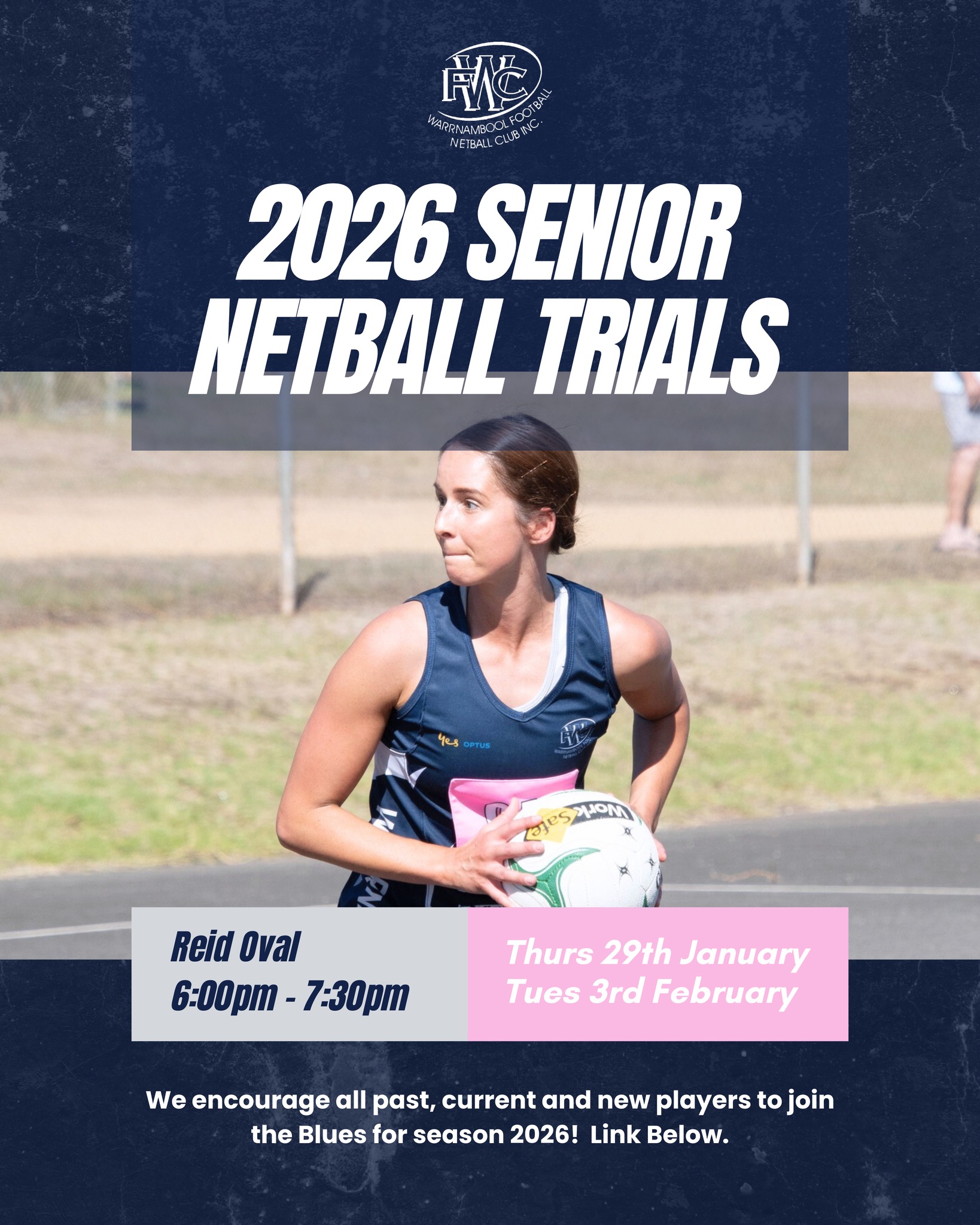 Warrnambool - 2026 Senior Netball Trials! 📢💙 We’re calling all past ...