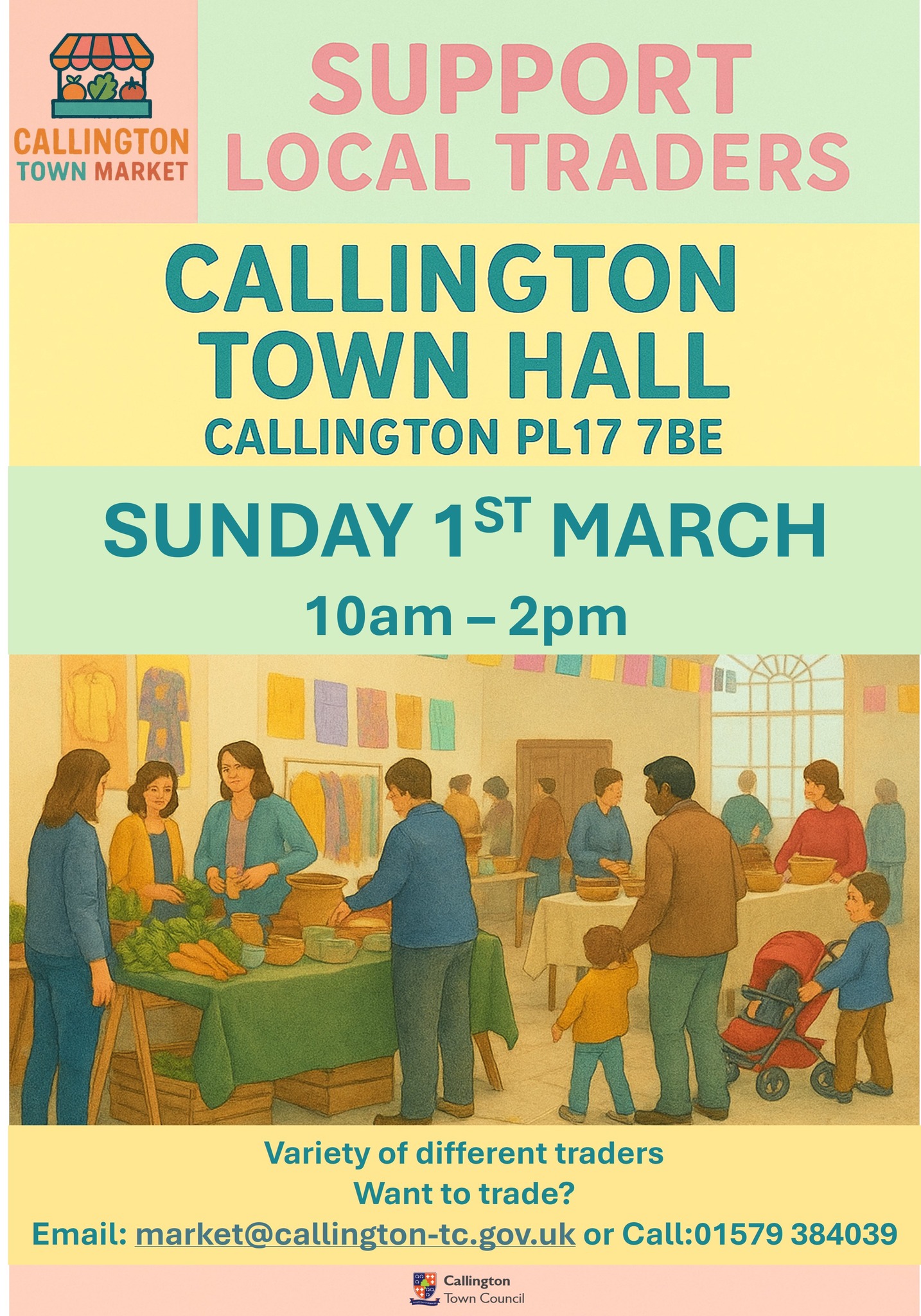 🗓 Sunday 1st March ⏰ 10am – 2pm... - Callington Town Council | Facebook