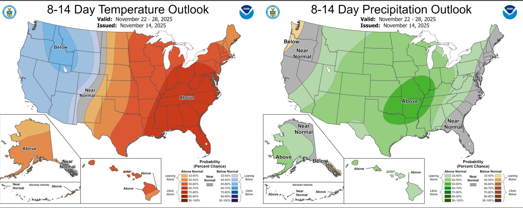 Mike - THANKSGIVING WEEK OUTLOOK: 🦃☔️ Warmer & wetter than usual ...