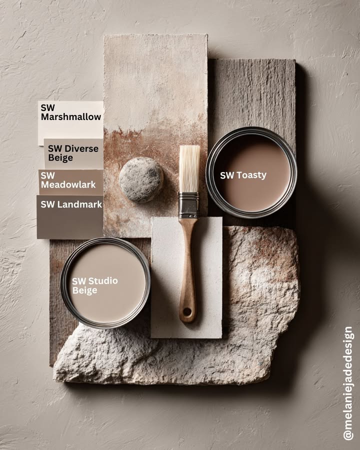 Melanie - A neutral palette with Sherwin-Williams Marshmallow, Diverse ...