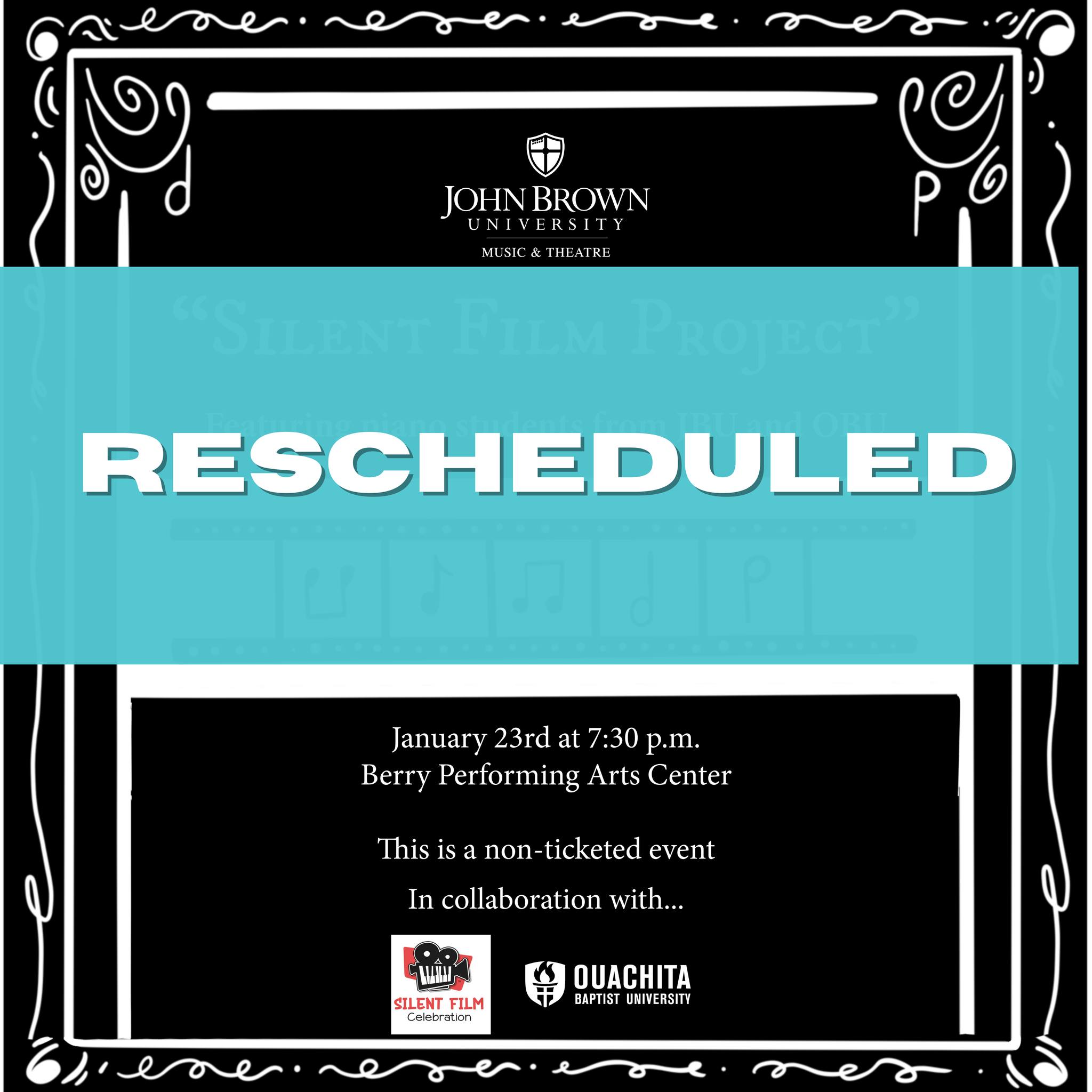 JBU - Update: Due to inclement weather, we are rescheduling Friday's ...