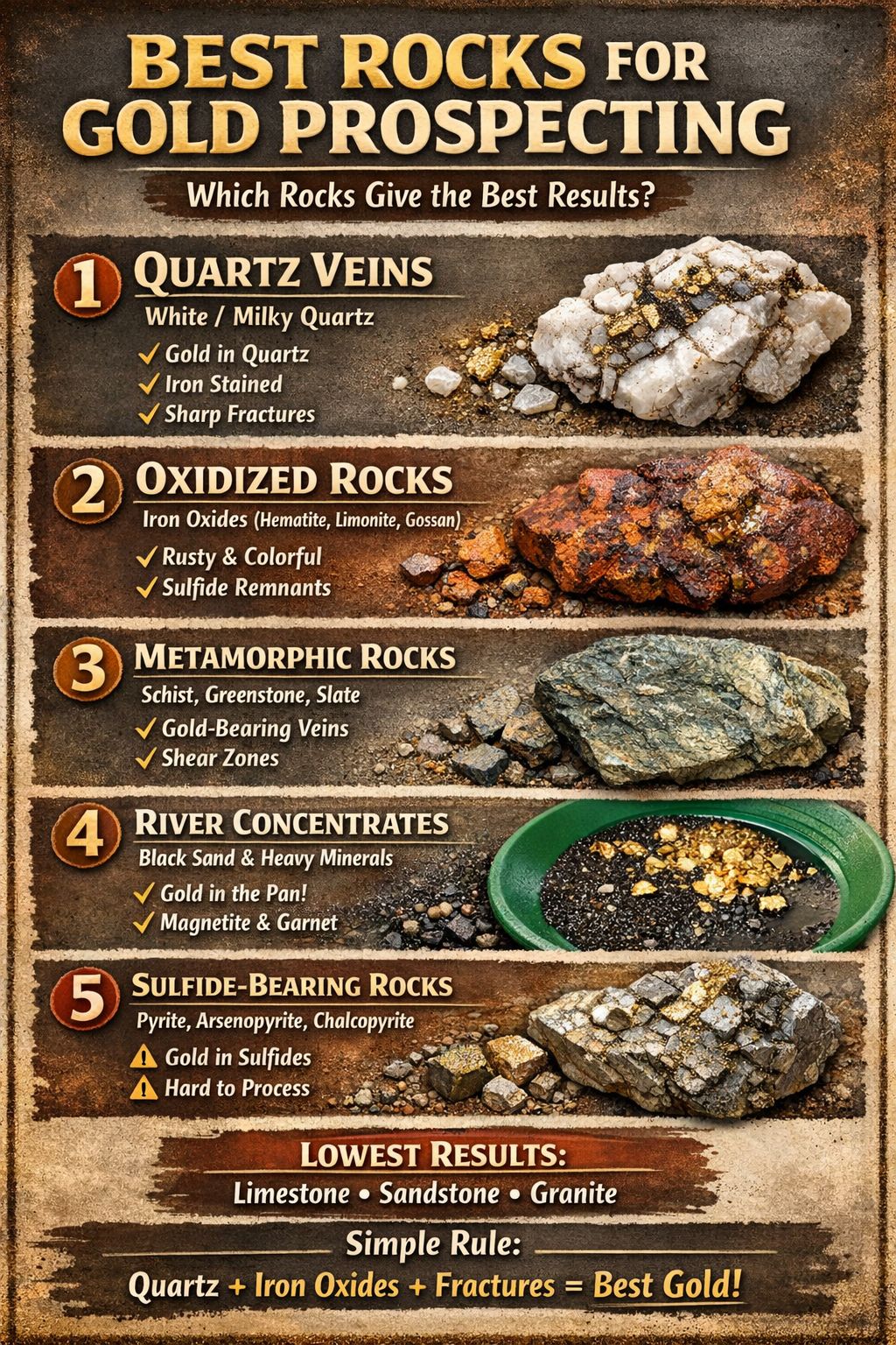 Hassan - Based on gold prospecting experience and the type of results ...